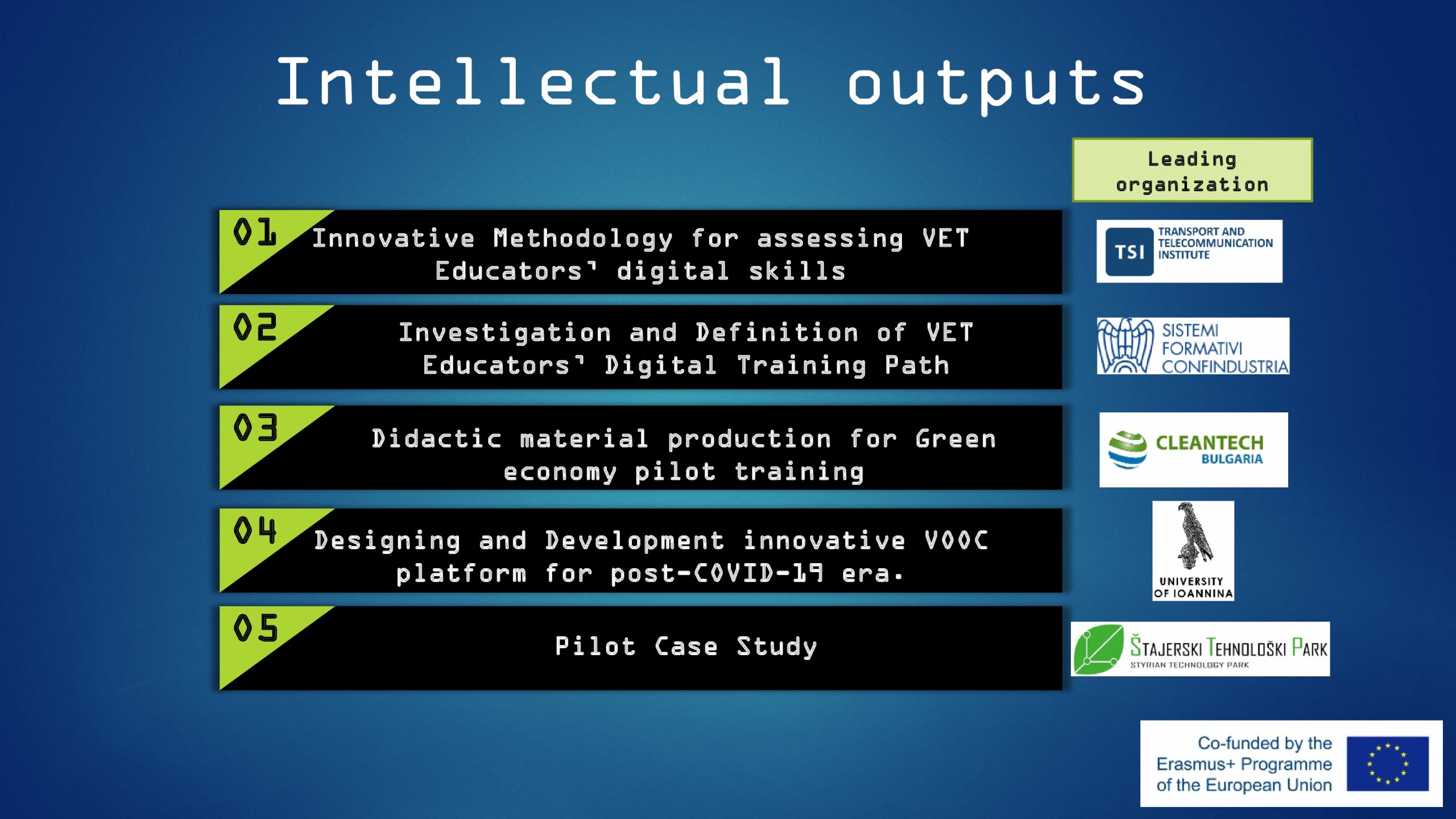 Intellectual outputs ingenious